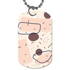 Doodles Abstract Boho Art Dog Tag (two Sides) by Grandong