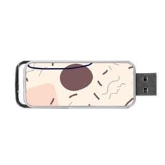 Doodles Abstract Boho Art Portable Usb Flash (two Sides) by Grandong