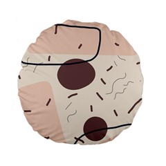 Doodles Abstract Boho Art Standard 15  Premium Flano Round Cushions by Grandong