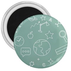 Board Chalk School Earth Book 3  Magnets by Grandong