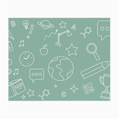 Board Chalk School Earth Book Small Glasses Cloth by Grandong