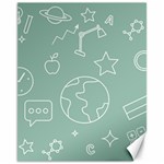 Board Chalk School Earth Book Canvas 11  x 14  10.95 x13.48  Canvas - 1