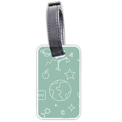 Board Chalk School Earth Book Luggage Tag (one Side) by Grandong