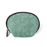 Board Chalk School Earth Book Accessory Pouch (Small) Back