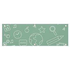 Board Chalk School Earth Book Banner And Sign 6  X 2  by Grandong