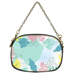 Plants Leaves Border Frame Chain Purse (two Sides) by Grandong