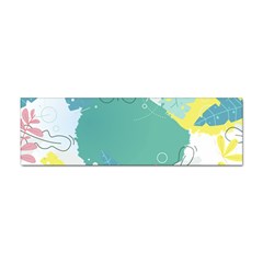 Plant Leaves Border Frame Sticker (bumper) by Grandong