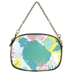 Plant Leaves Border Frame Chain Purse (one Side) by Grandong