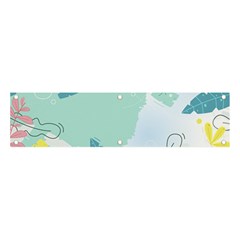 Plants Leaves Border Frame Banner And Sign 4  X 1  by Grandong