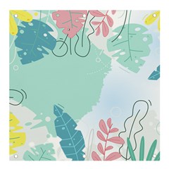 Plants Leaves Border Frame Banner And Sign 4  X 4  by Grandong