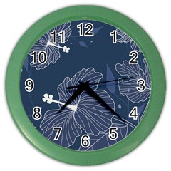 Flowers Petals Leaves Foliage Color Wall Clock by Grandong