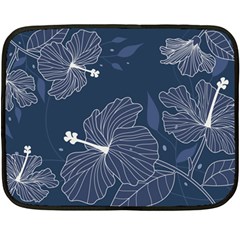 Flowers Petals Leaves Foliage Two Sides Fleece Blanket (mini) by Grandong