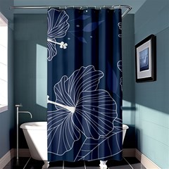 Flowers Petals Leaves Foliage Shower Curtain 36  X 72  (stall)  by Grandong