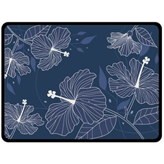 Flowers Petals Leaves Foliage Two Sides Fleece Blanket (large) by Grandong