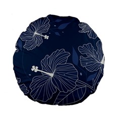 Flowers Petals Leaves Foliage Standard 15  Premium Flano Round Cushions by Grandong