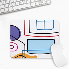 Sketch Line Art Doodles Design Small Mousepad by Grandong