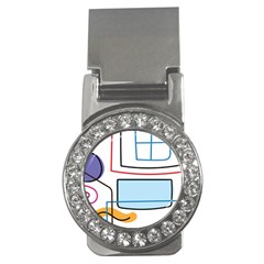 Sketch Line Art Doodles Design Money Clips (cz)  by Grandong