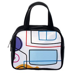 Sketch Line Art Doodles Design Classic Handbag (one Side) by Grandong