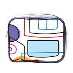 Sketch Line Art Doodles Design Mini Toiletries Bag (one Side) by Grandong