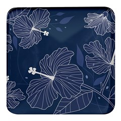 Flowers Petals Leaves Foliage Square Glass Fridge Magnet (4 Pack) by Grandong