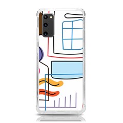 Sketch Line Art Doodles Design Samsung Galaxy S20 6 2 Inch Tpu Uv Case by Grandong