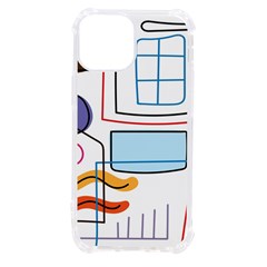 Sketch Line Art Doodles Design Iphone 13 Mini Tpu Uv Print Case