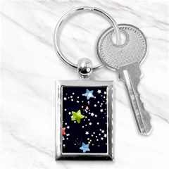 Abstract Eart Cover Blue Gift Key Chain (rectangle) by Grandong