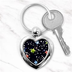 Abstract Eart Cover Blue Gift Key Chain (heart) by Grandong