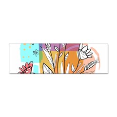 Flower Leaves Foliage Grass Doodle Sticker Bumper (10 Pack) by Grandong