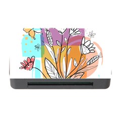 Flower Leaves Foliage Grass Doodle Memory Card Reader With Cf by Grandong