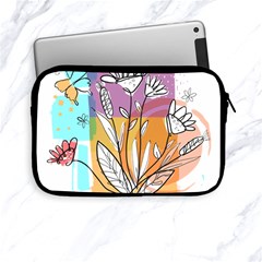 Flower Leaves Foliage Grass Doodle Apple Ipad Mini Zipper Cases by Grandong