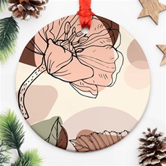 Abstract Flower Leaves Pattern Ornament (round) by Grandong