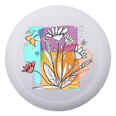 Flower Leaves Foliage Grass Doodle Dento Box With Mirror