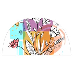 Flower Leaves Foliage Grass Doodle Anti Scalding Pot Cap