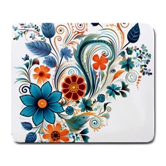 Flowers Scrapbook Decorate Large Mousepad by Grandong