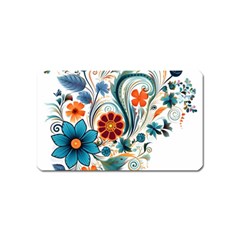 Flowers Scrapbook Decorate Magnet (name Card) by Grandong