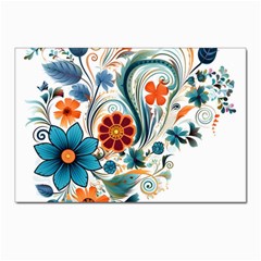 Flowers Scrapbook Decorate Postcard 4 x 6  (pkg Of 10)