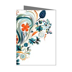 Flowers Scrapbook Decorate Mini Greeting Cards (pkg Of 8) by Grandong