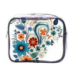 Flowers Scrapbook Decorate Mini Toiletries Bag (one Side) by Grandong