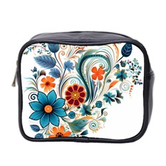 Flowers Scrapbook Decorate Mini Toiletries Bag (two Sides) by Grandong