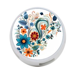 Flowers Scrapbook Decorate 4-port Usb Hub (two Sides) by Grandong