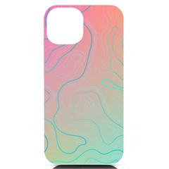 Lines Shapes Stripes Corolla Iphone 14 Black Uv Print Case by Grandong