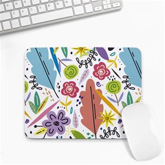 Flowers Spring Background Wallpaper Small Mousepad by Grandong