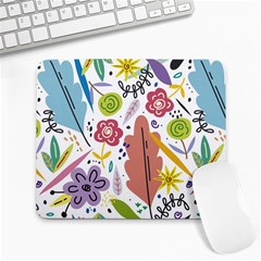 Flowers Spring Background Wallpaper Large Mousepad by Grandong