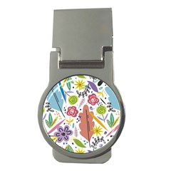 Flowers Spring Background Wallpaper Money Clips (round)  by Grandong