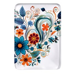 Flowers Scrapbook Decorate Rectangular Glass Fridge Magnet (4 Pack) by Grandong