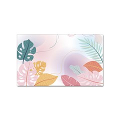 Plants Leaves Wallpaper Background Sticker Rectangular (10 Pack) by Grandong