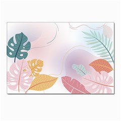 Plants Leaves Wallpaper Background Postcard 4 x 6  (pkg Of 10)