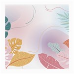 Plants Leaves Wallpaper Background Medium Glasses Cloth (2 Sides) Back