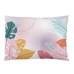 Plants Leaves Wallpaper Background Pillow Case (two Sides) by Grandong